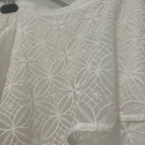 NWT Anthropologie white lace tiered maxi skirt - Picture 9 of 11